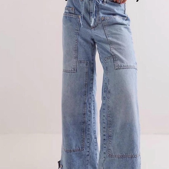 Free People We The Free CRVY Outlaw Wide-Leg Jeans 🆕🆕🏷️🏷️ - Picture 4 of 9